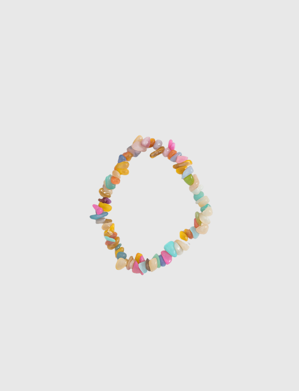 Pulsera de Chips de Minerales Variados