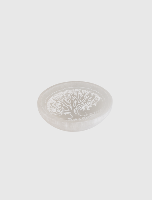 Cuenco de Selenita Árbol de la Vida
